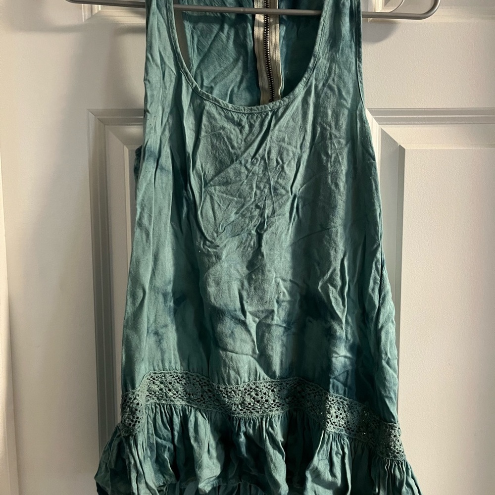 Love fire top with crochet detail